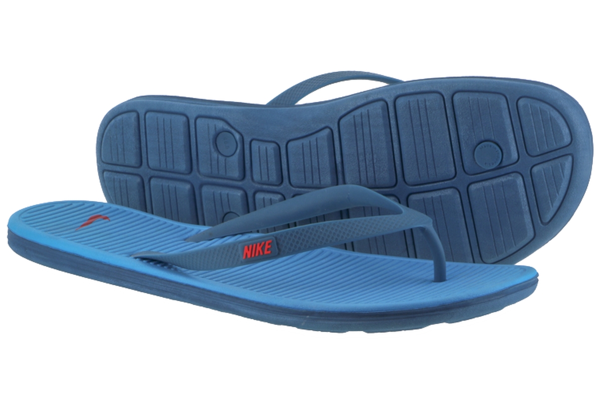 eenheid Onheil versieren Nike Solarsoft Thong Blue - Big Footwear